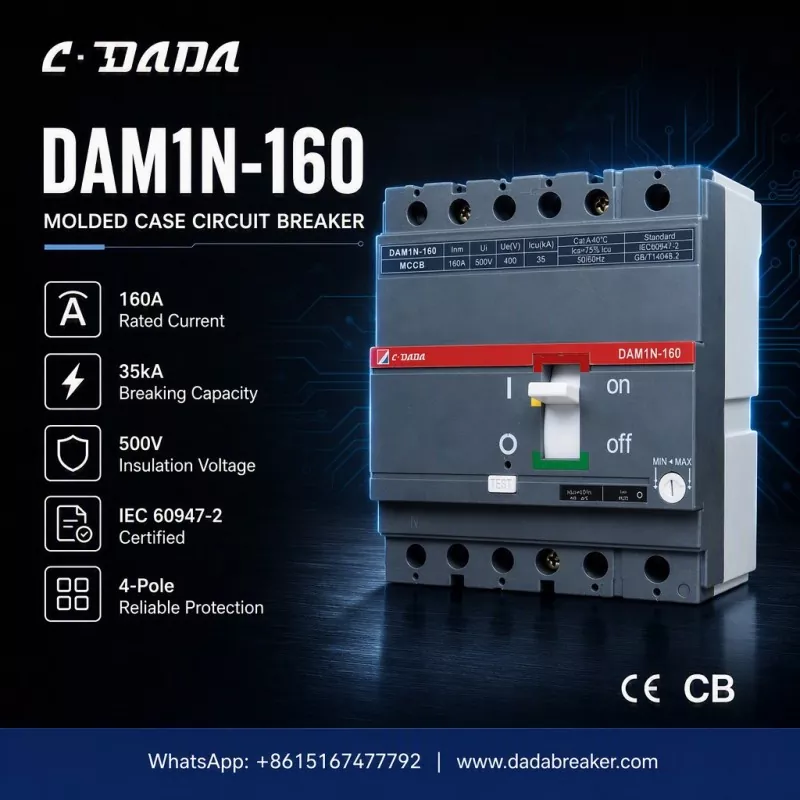 Precíziós védelem ipari hálózatokhoz: A C·DADA DAM1N-160 MCCB