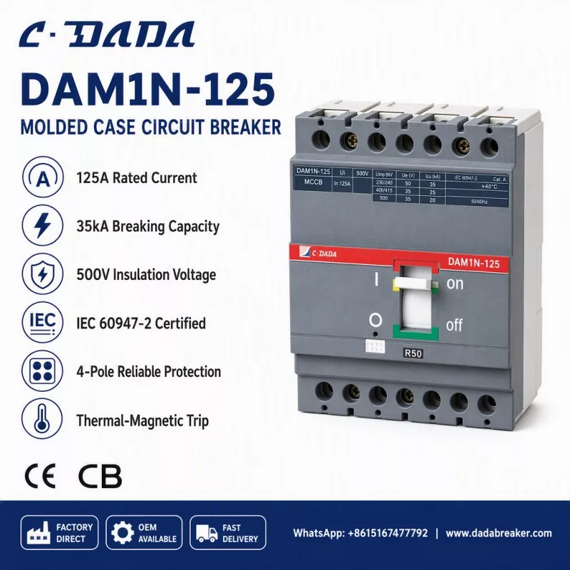 Az alelosztás integritásának biztosítása: A C·DADA DAM1N-125 MCCB megoldás